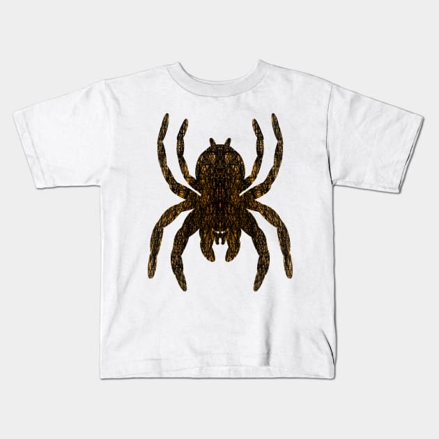 Cross Hatching Tarantula V15 Kids T-Shirt by IgorAndMore